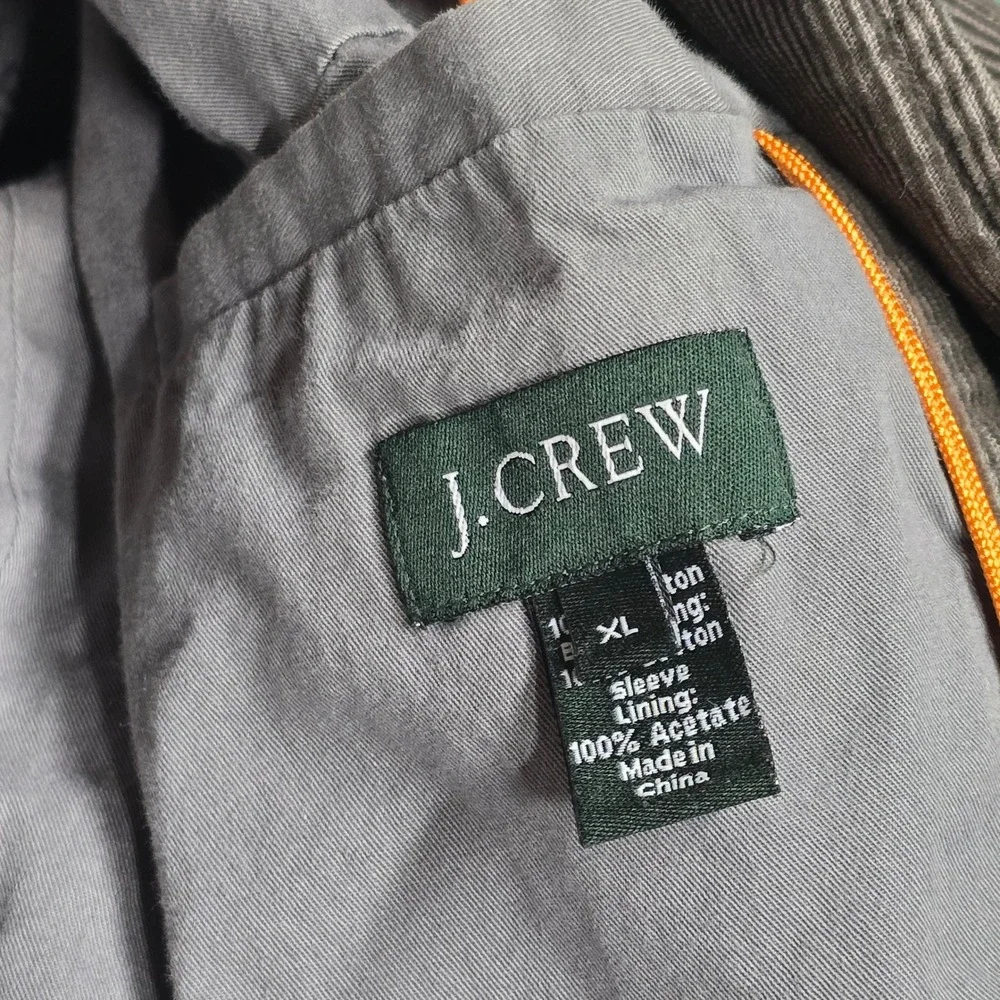J Crew‎ Mens Corduroy Blazer Jacket Brown Size XL 3 Button Pockets